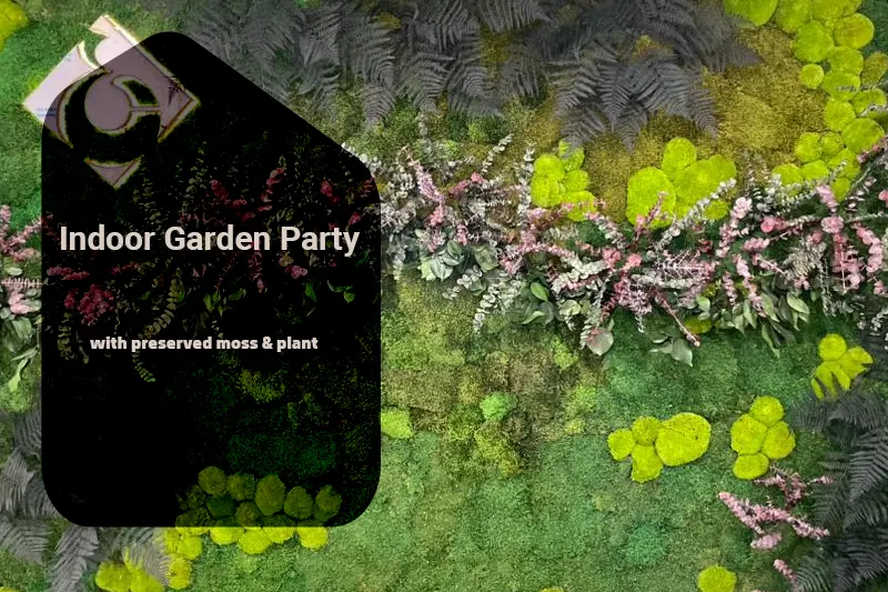 Elegant Indoor Garden Parties with Preserved Moss | Best Moss