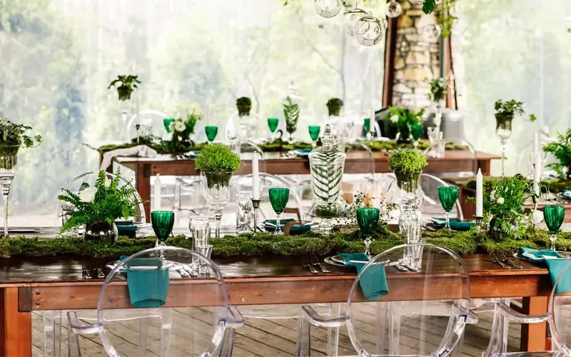 Moss Table Runners and Centerpieces | Best Moss
