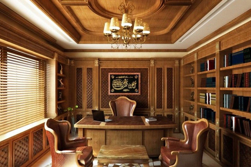 طراحی داخلی دفترهای کلاسیک